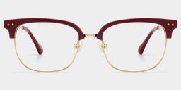Nathan Red Browline Glasses1