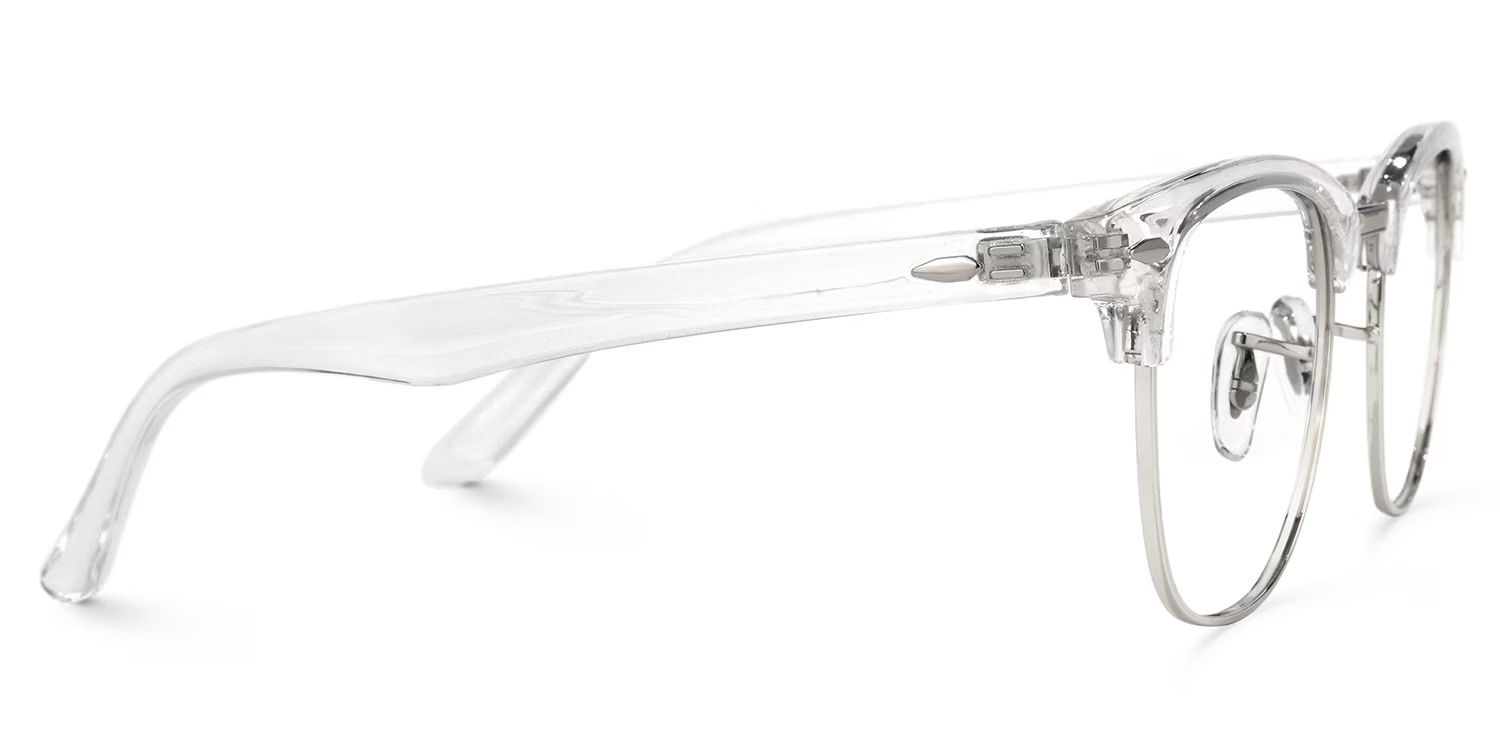 Hacker Browline Clear Glasses | Zeelool Glasses2