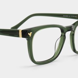 Heather Green Square Glasses5
