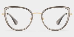 Celine Gray Cat eye Glasses1