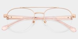 Emily Rose Gold Aviator Glasses1
