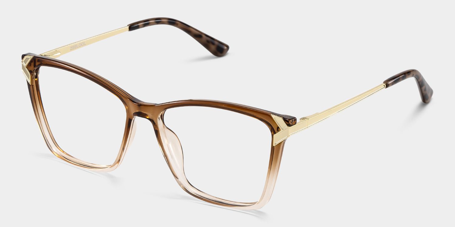 Tricee brown square frame glasses Online | ZEELOOL3