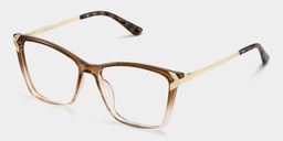 Tricee Brown Square Glasses3
