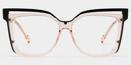Twolla Beige Square Glasses1