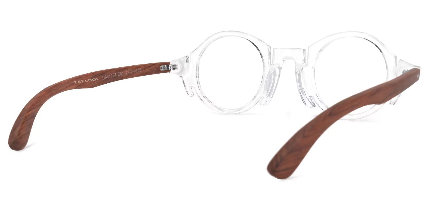 Charlie Round Clear Frame Glasses | Zeelool Optical3