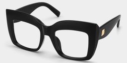 Alberta Black Square Glasses2