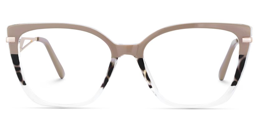 Margret Tortoise Khaki Cat eye Glasses