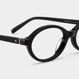 Everly Black Oval Glasses7