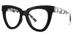 Yaser Black Cat eye Glasses3