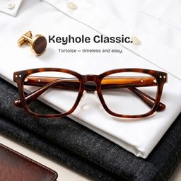 Buzz Tortoise Rectangle Glasses0