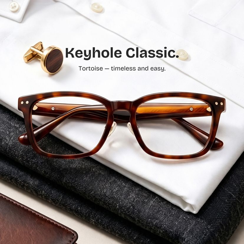 Buzz Tortoise Rectangle Glasses