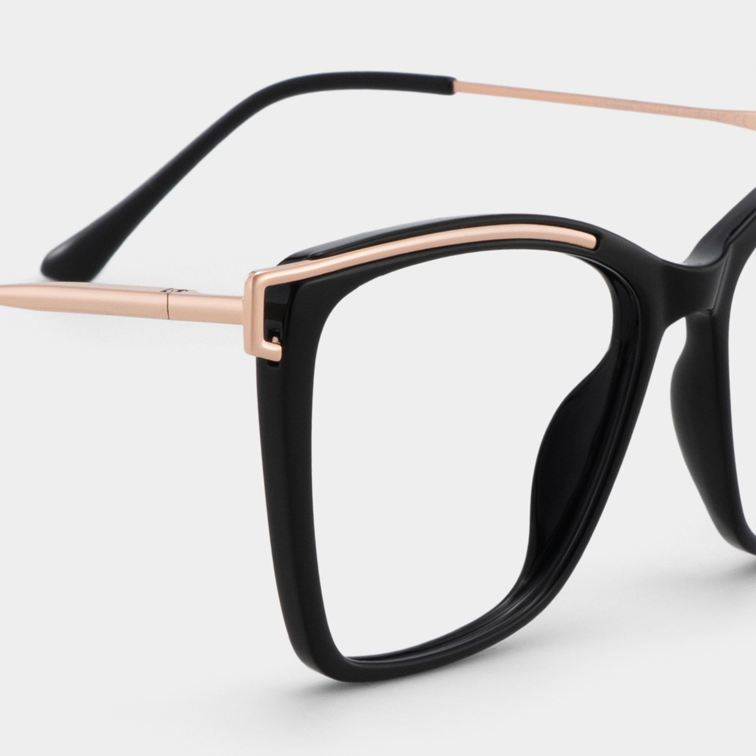 Krystle Square Black Eyeglass Frames for Busy Days | ZEELOOL6