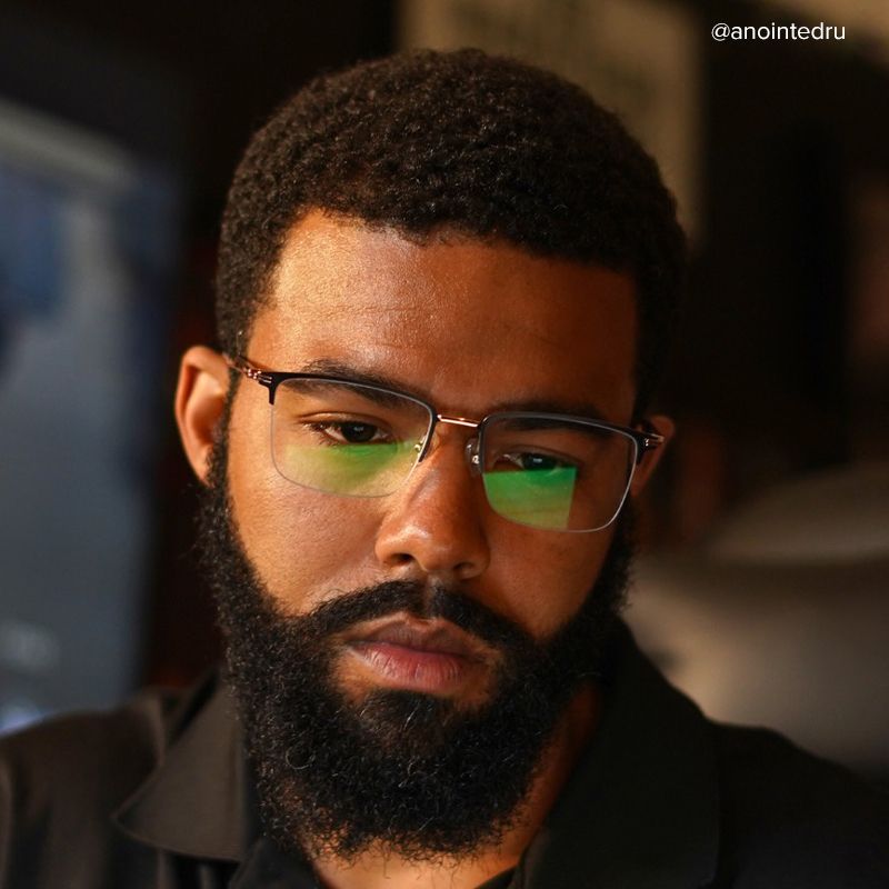 Otto Round Black Glasses