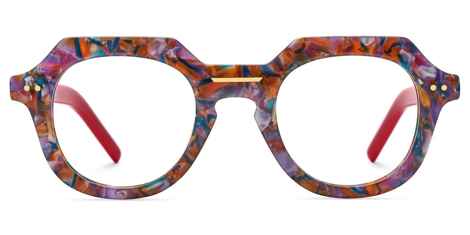 Floral Geometric Eyewear - Jameica on Sale | Zeelool0