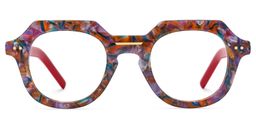 Jameica Floral Round Glasses0