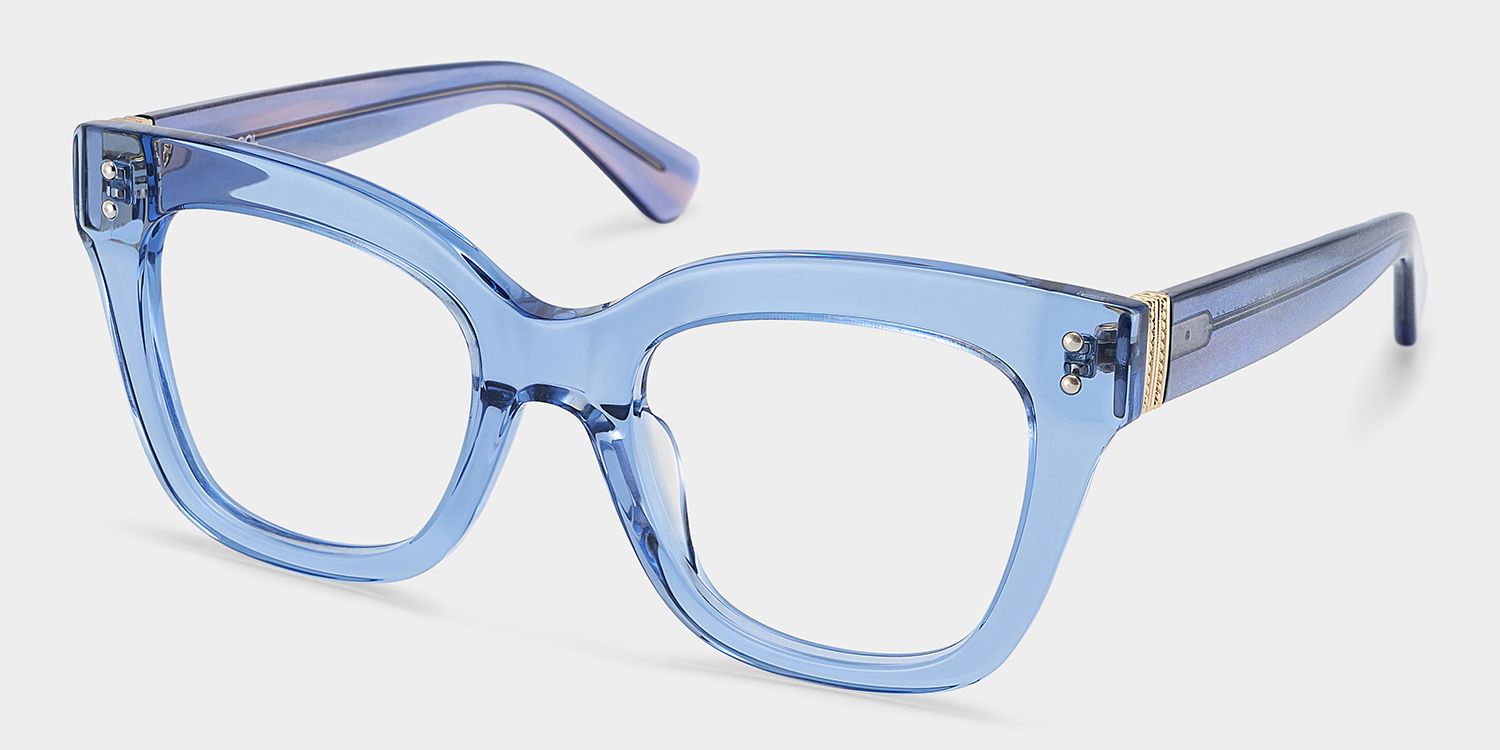 Affordable Blue Stella Butterfly Eyeglass Frames | ZEELOOL3