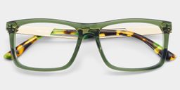 Morgan Green Rectangle Glasses2
