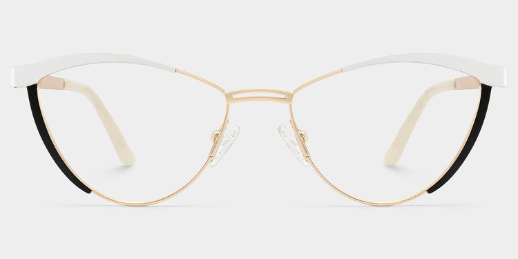 Sydney White Cat eye Glasses