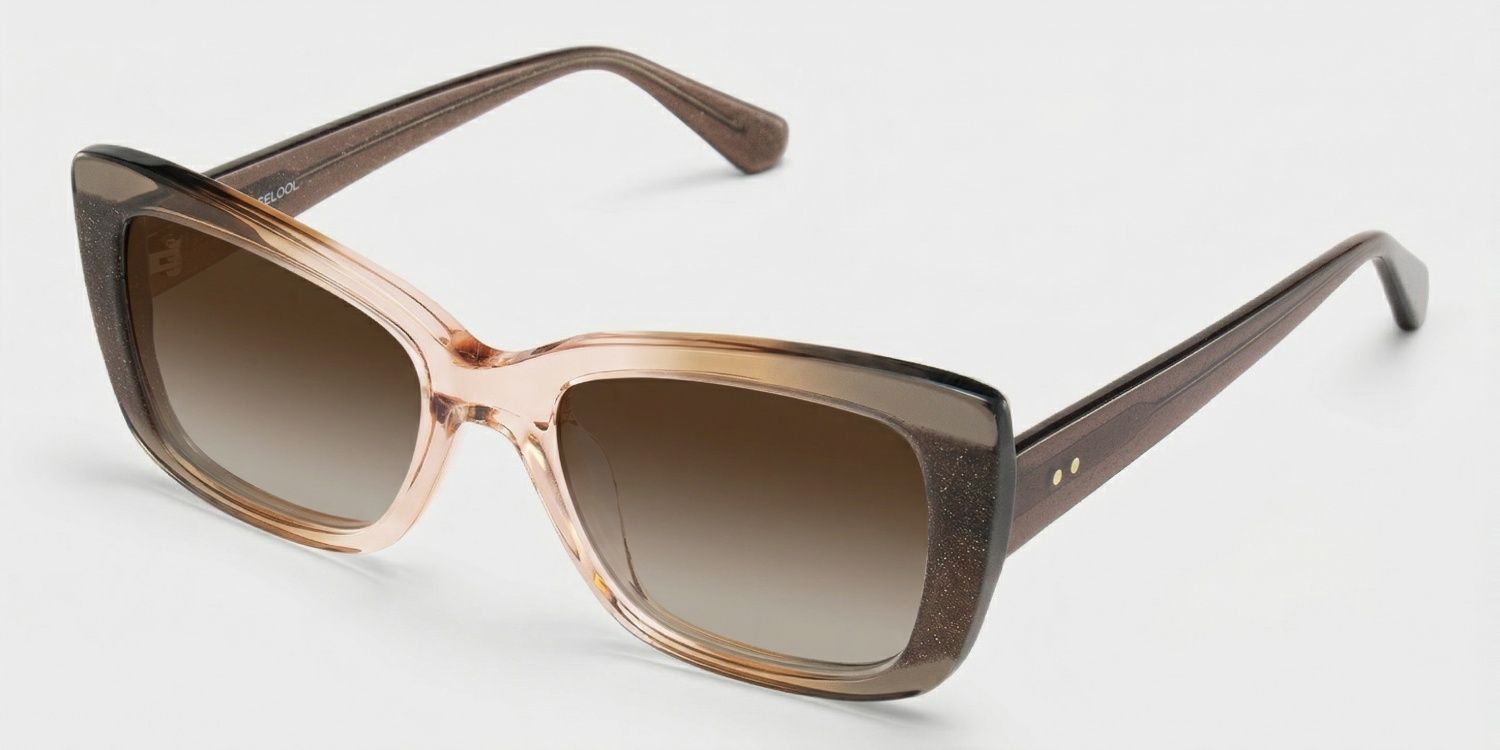 Leona Rectangle Brown Frame Sunglasses Online Sale | ZEELOOL2