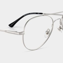 Chaima Silver Aviator Glasses4