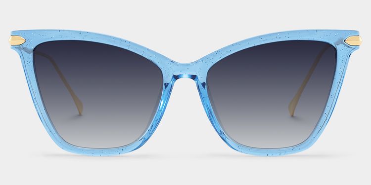 Hilary Blue Butterfly Sunglasses