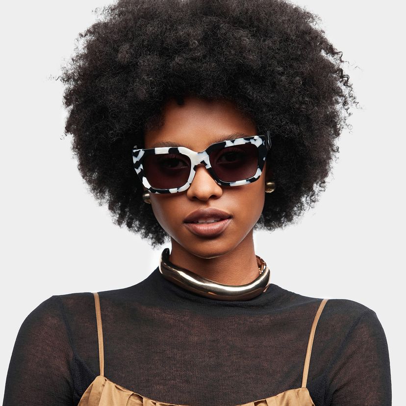 Maddox Pattern Square Glasses
