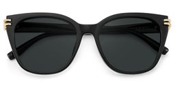 Catalina Black Square Sunglasses1