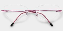 Evelyn Pink Cat eye Glasses1