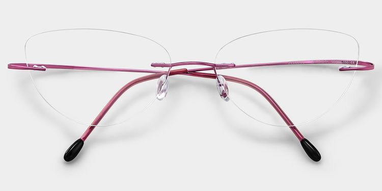 Evelyn Pink Cat eye Glasses