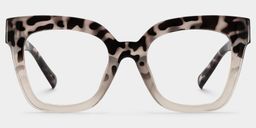Malcolm Two-Tone Square Glasses0