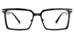 Sharma Black Rectangle Glasses2