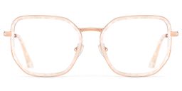 Levi Pearl White Geometric Glasses1