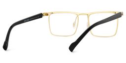 Violet Gold Browline Glasses5