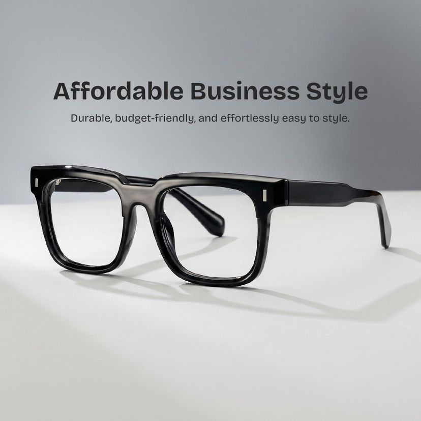 Katia Black Square Glasses