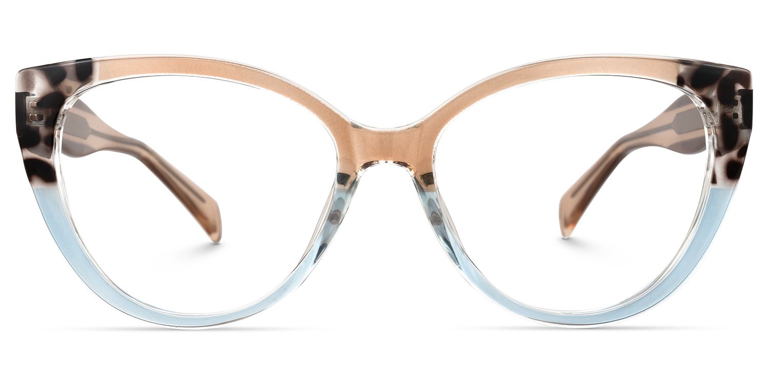 Narine Cat Eye Multicolor Pretty Frame Glasses Deals | ZEELOOL0