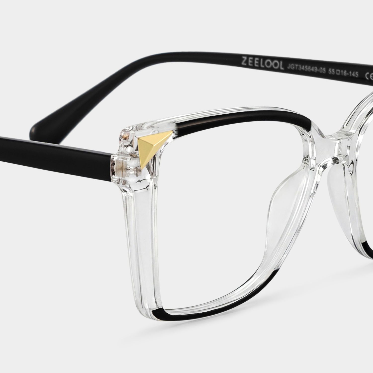 Clear Frame Glasses With Black Sides For Women5