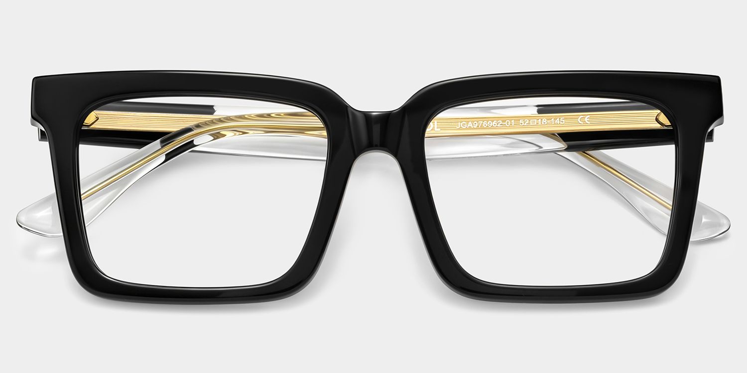 Black Square Frame Glasses - Hattie on Sale | Zeelool2