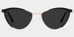 Sydney Black Cat eye Sunglasses0