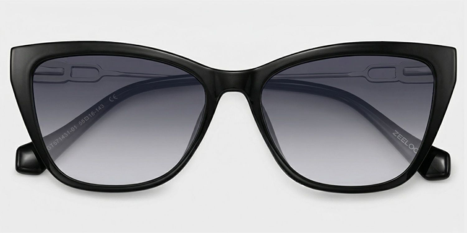 Celeste Cat Eye Style Black Frame Sunglasses | ZEELOOL1
