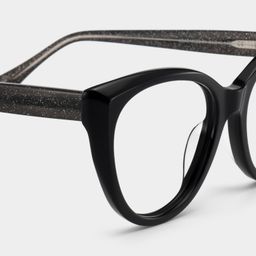 Kiera Black Cat eye Glasses5