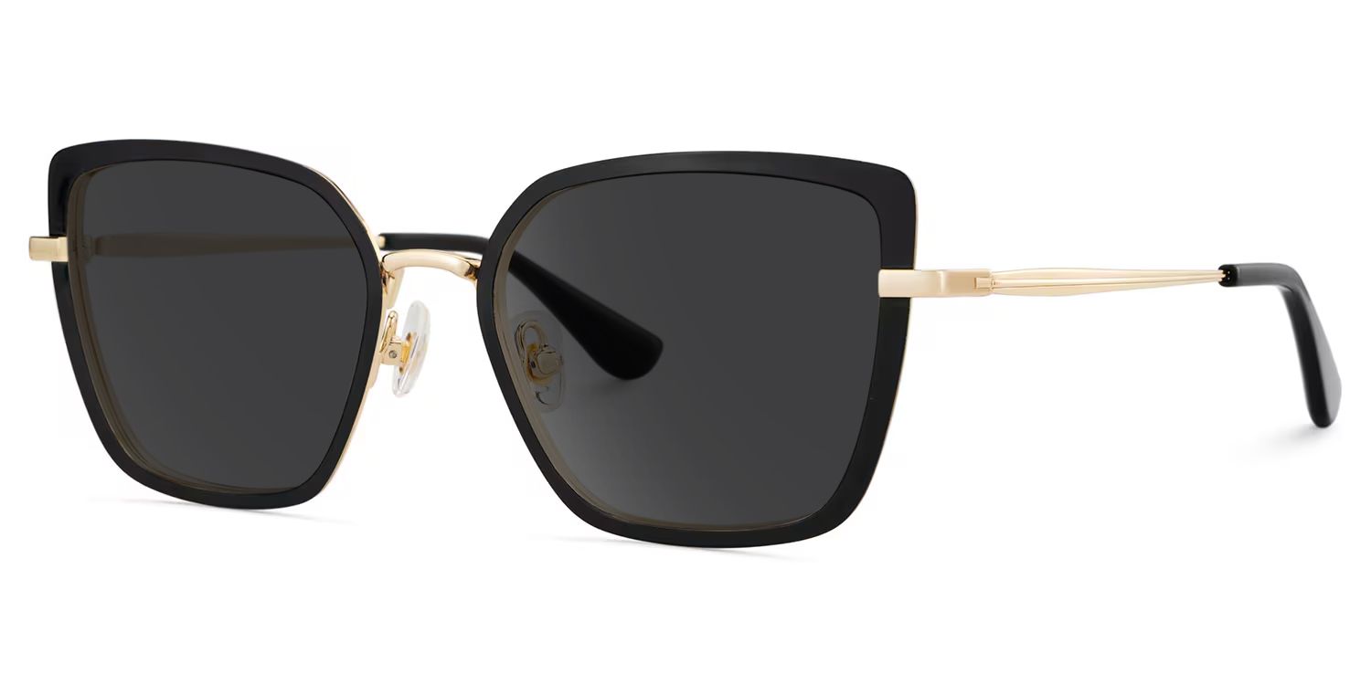 Max Square Black Sunglasses for Women & Men | ZEELOOL2