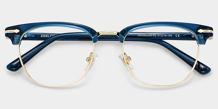 Capri Blue Browline Glasses