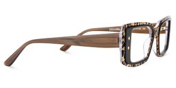 Gleam Leopard Rectangle Glasses4