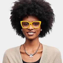 Julius Yellow Butterfly Glasses0