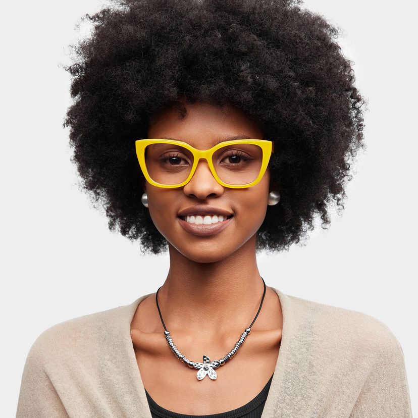 Julius Yellow Butterfly Glasses