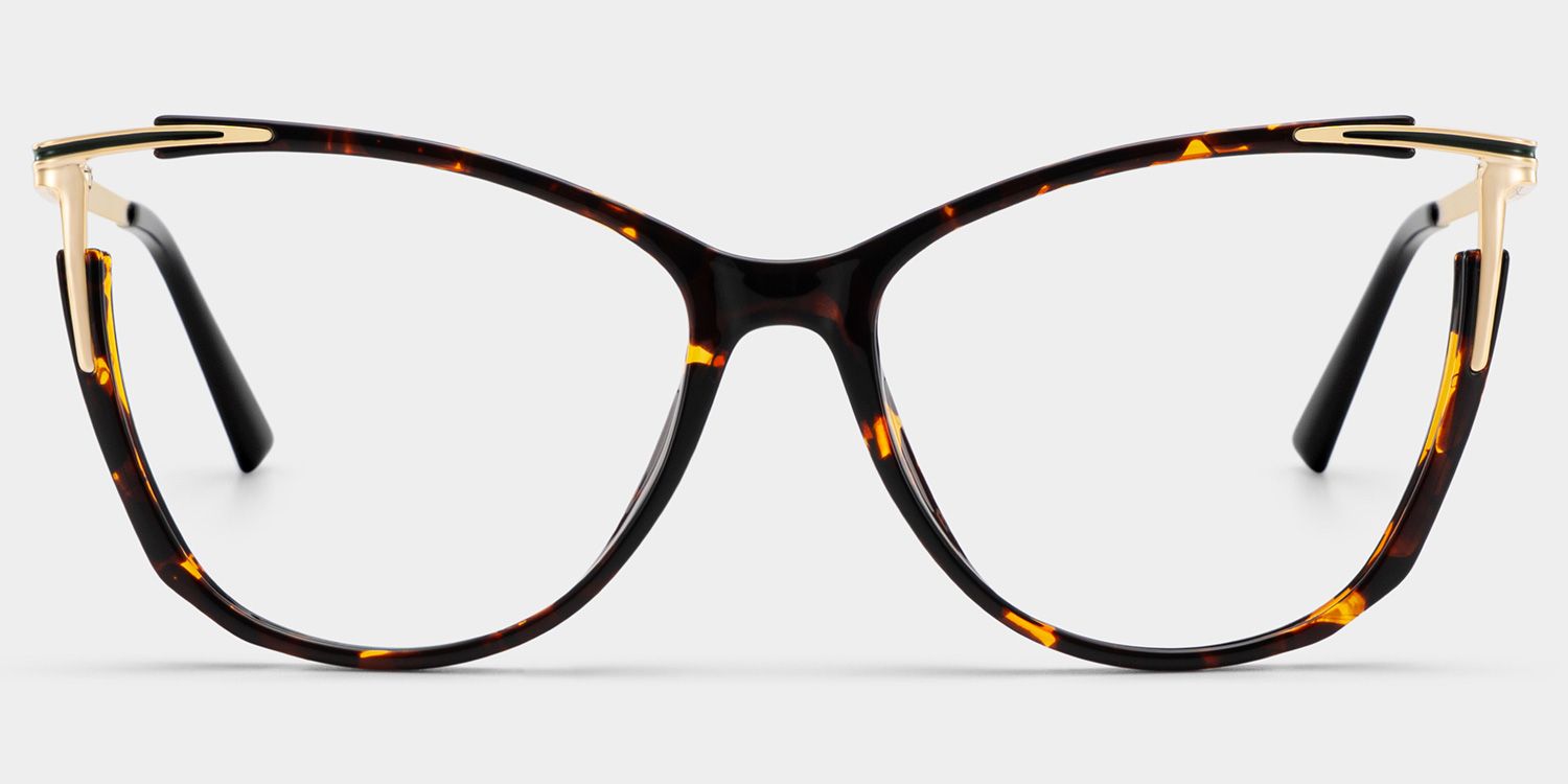 Yomary Cateye Tortoise Thin Frame Glasses | Zeelool1