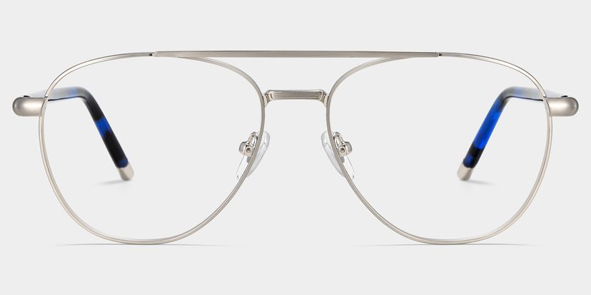 Calvin Silver Aviator Glasses