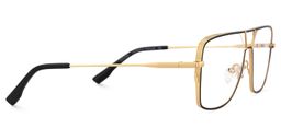 Bowdry Black Aviator Glasses4