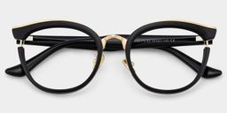 Laraine Black Cat eye Glasses1