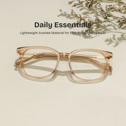 Vilmarie Beige Square Glasses0